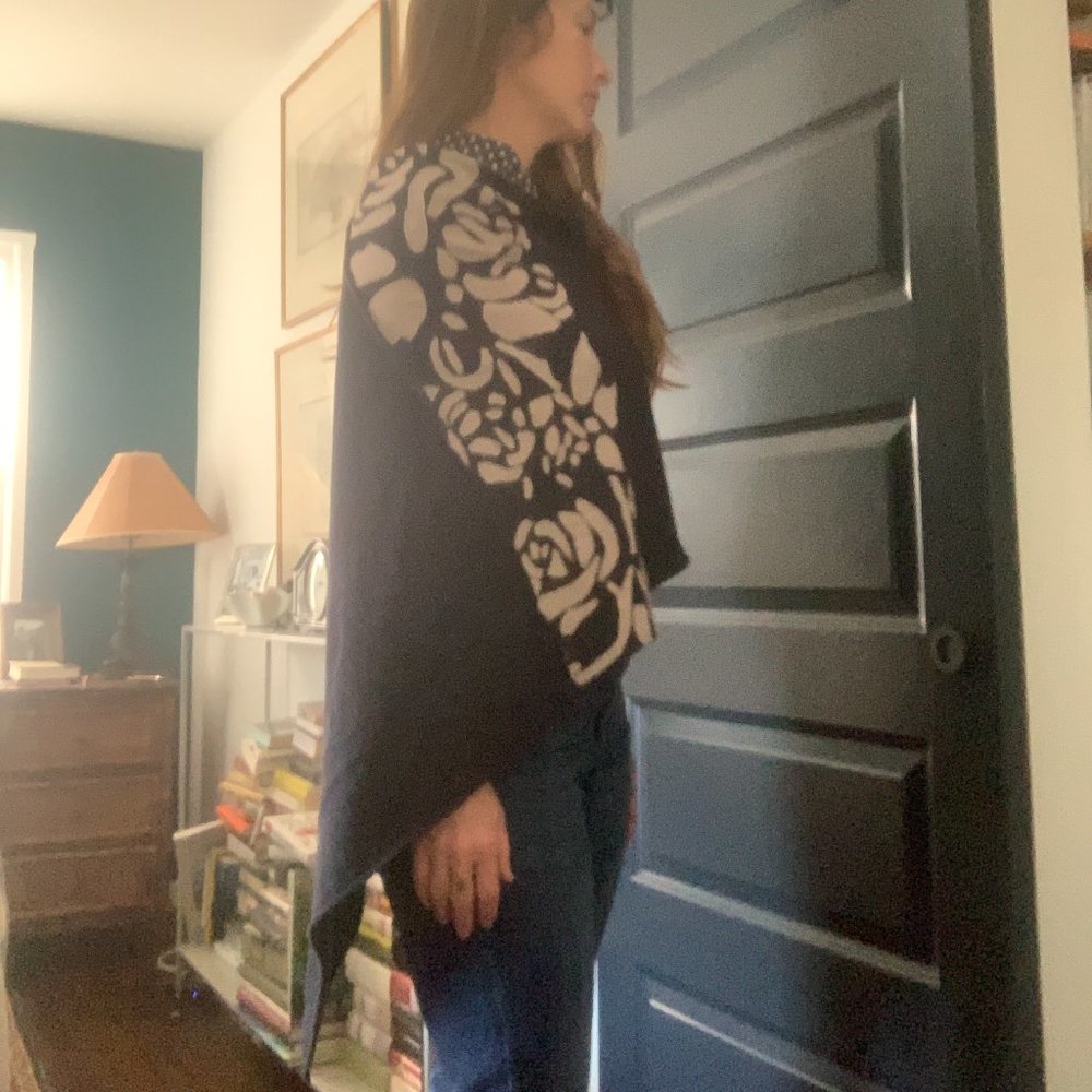 Alabama Chanin Collection Poncho Hand-Sewn